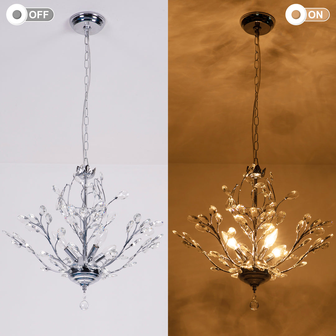 Maxax 4-Light Crystal Chandelier #19046