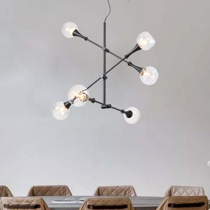 Maxax 6 - Light Sputnik Modern Linear Chandelier #MX19058