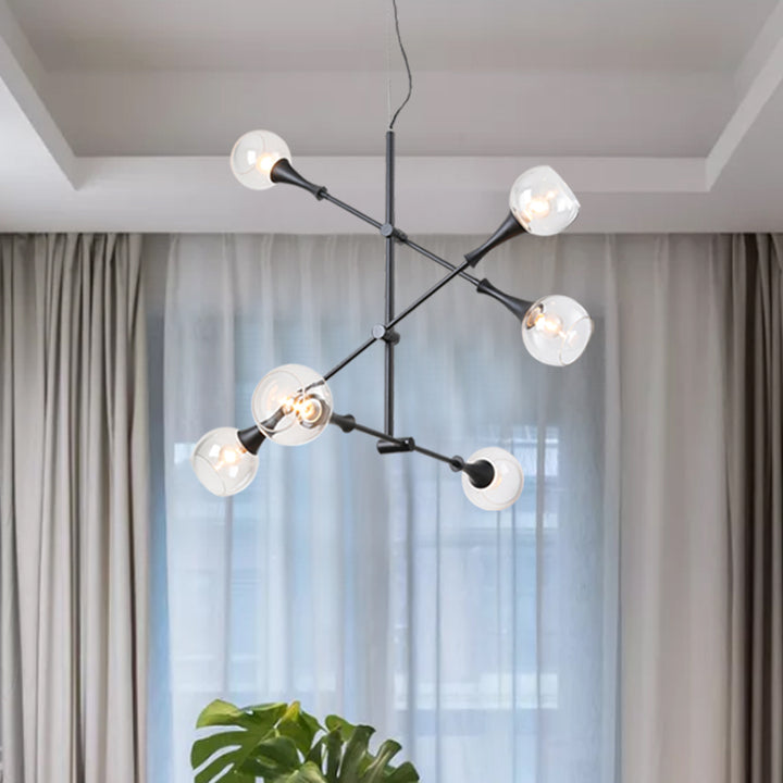 Maxax 6 - Light Sputnik Modern Linear Chandelier #MX19058