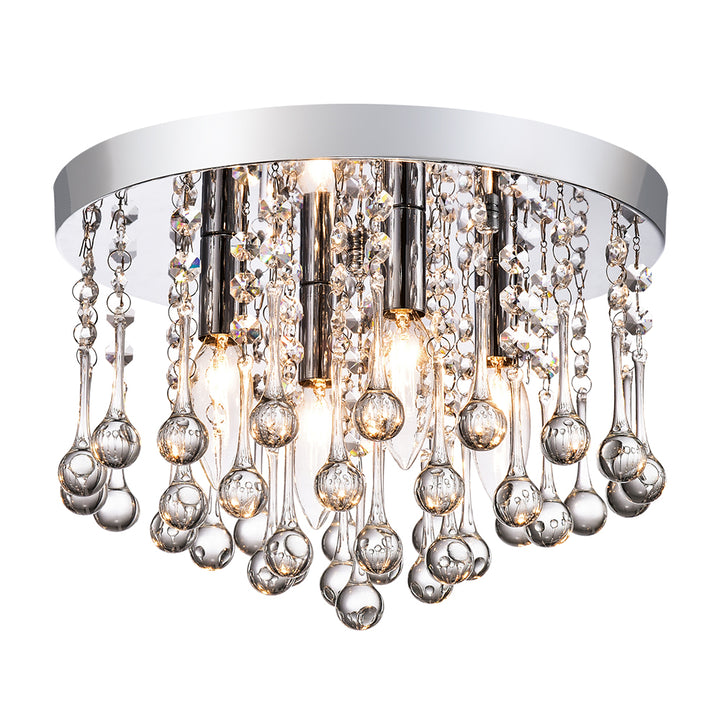 Maxax 4 - Light 11.8in Crystal Pendant Ceiling Lamp #MX19067