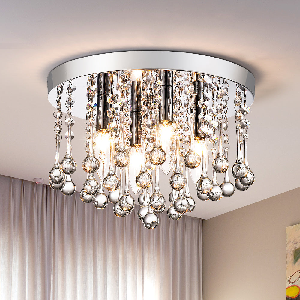 Maxax  4 - Light 11.8in Crystal Pendant Ceiling Lamp #MX19067-4