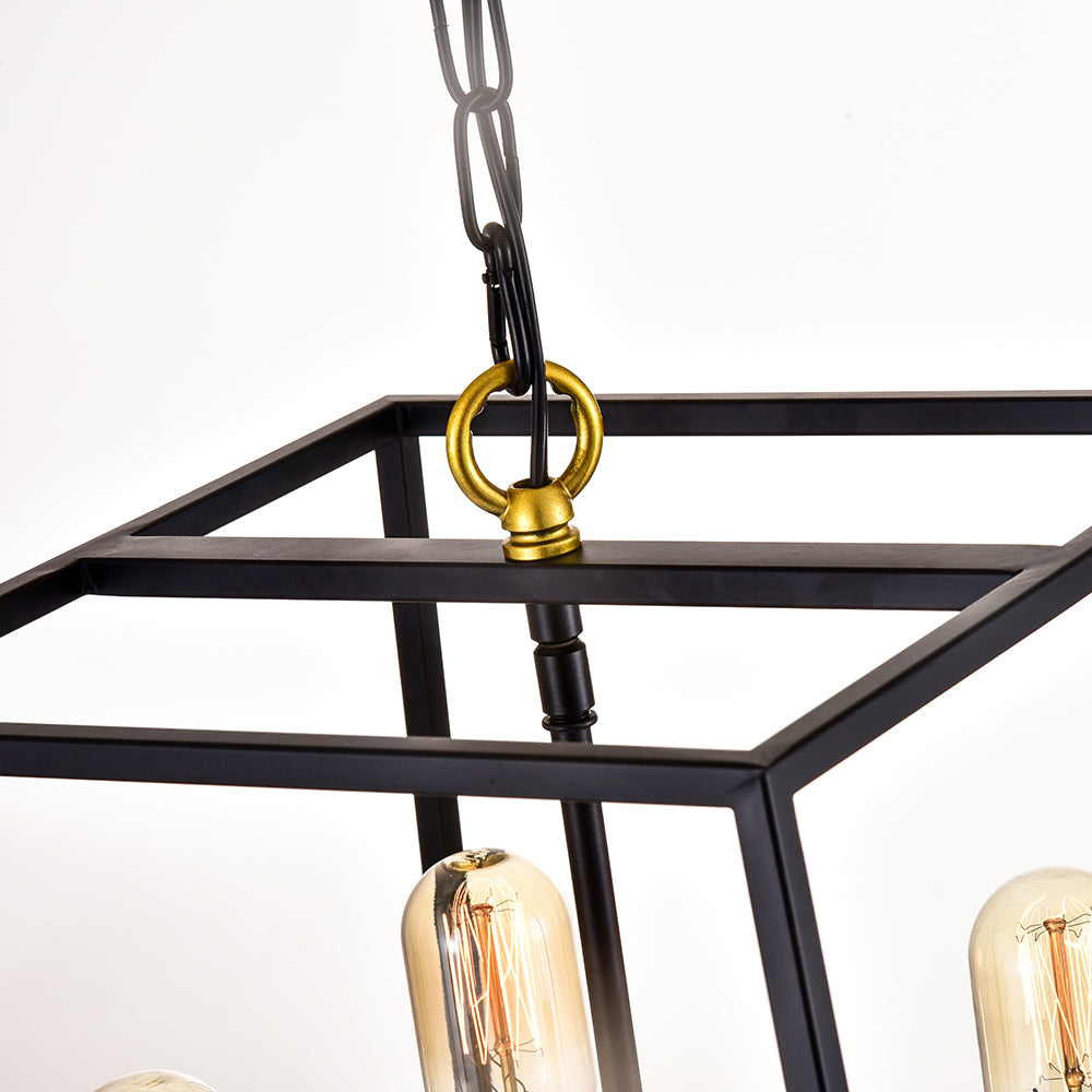 Maxax 4 - Light Lantern Geometric Chandelier