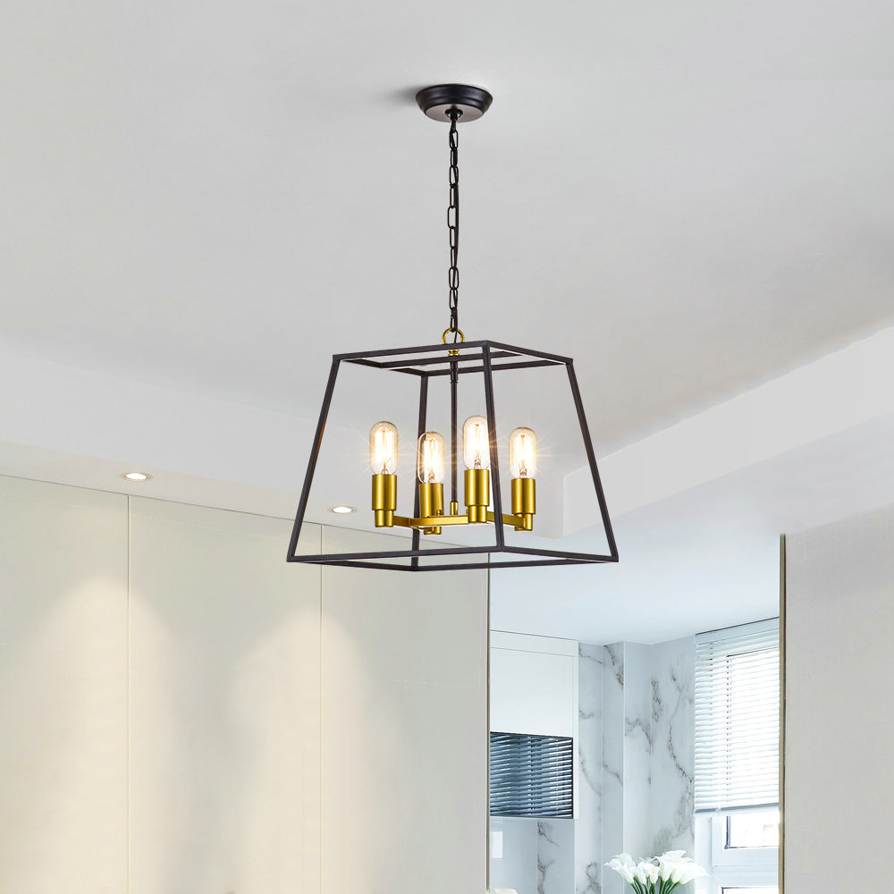 Maxax 4 - Light Lantern Geometric Chandelier