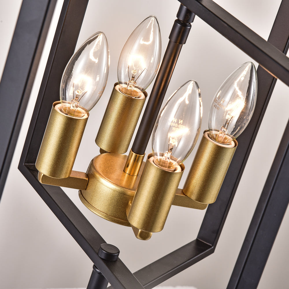 Maxax 4 - Light Lantern Square Chandelier #MX19079