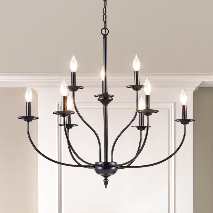 Maxax 9 - Light Dimmable Classic / Traditional Chandelier