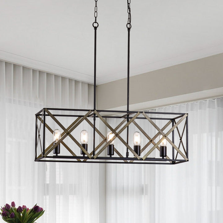 Maxax 5-Light Kitchen Island Light Pendant Lighting #MX19092