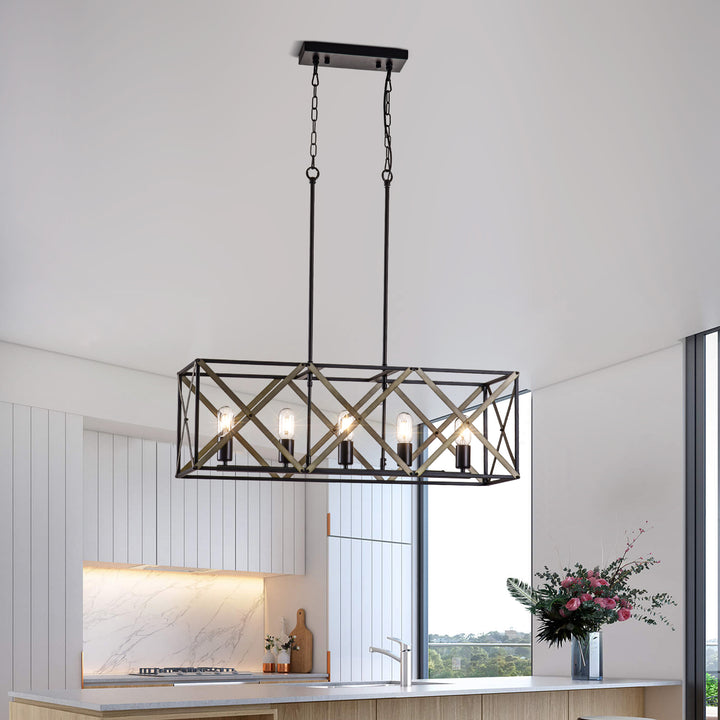 Maxax 5-Light Kitchen Island Light Pendant Lighting #MX19092