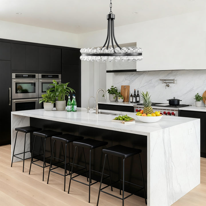 Brilliance Maxax 8 - Light Dimmable Wagon Wheel Chandelier #19217