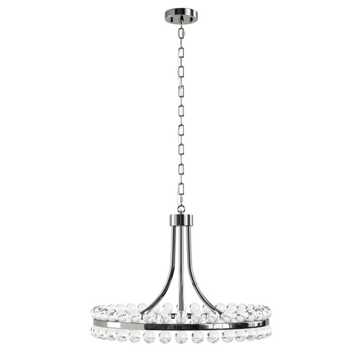 Brilliance Maxax 8 - Light Dimmable Wagon Wheel Chandelier #19217