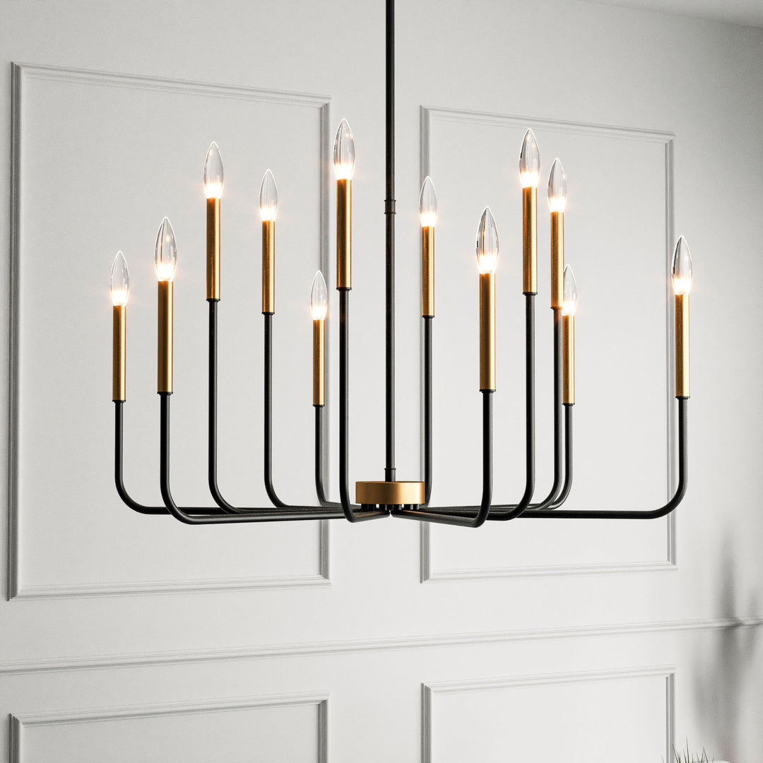 12 - Light Iron Dimmable Classic / Traditional Chandelier