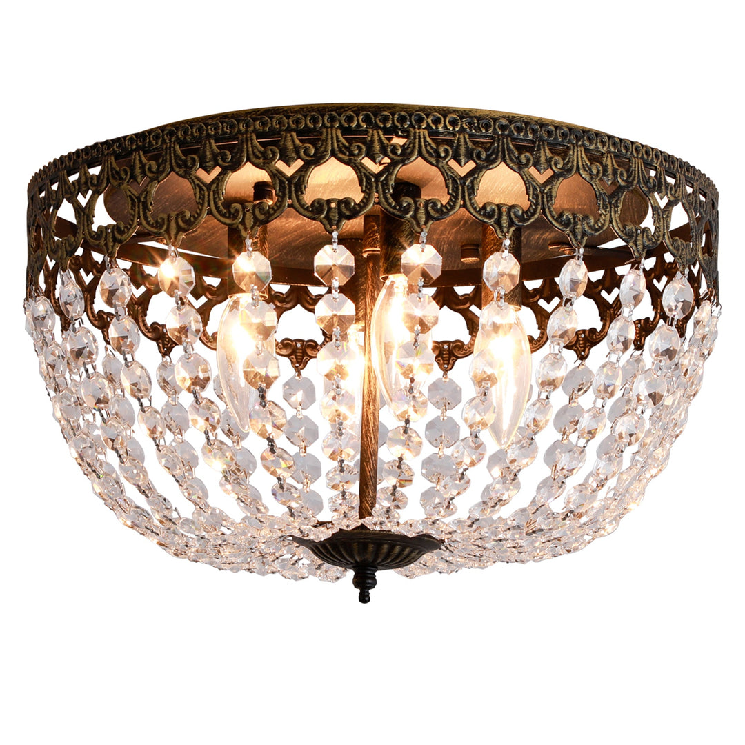 Maxax 4 - Light 15in Simple Bowl Flush Mount Ceiling Light #MX19132
