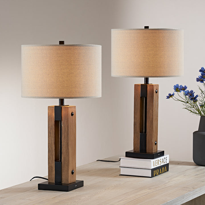 Maxax Resin USB Table Lamp (Set of 2)