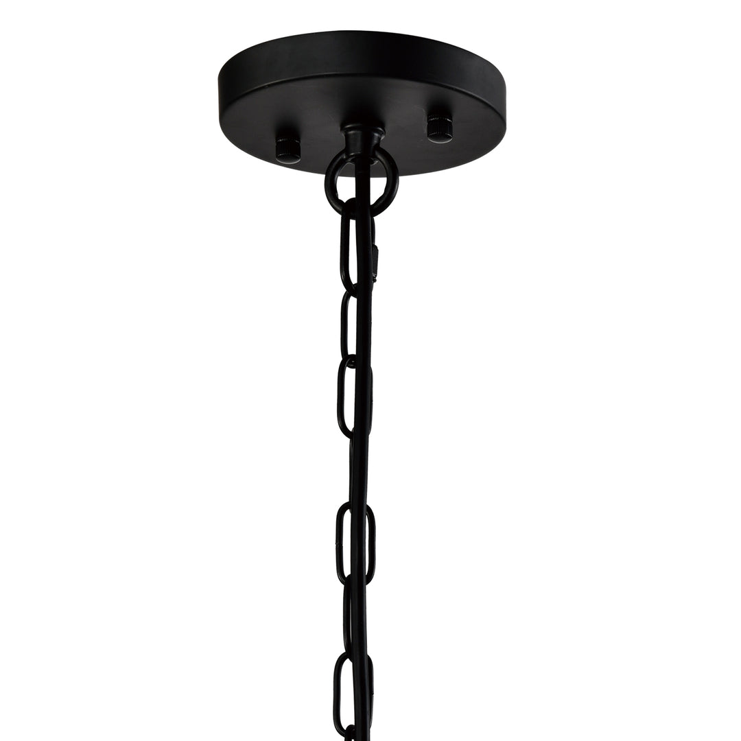 Maxax 4- Light Single Black Pendant Wrought Iron #MX21020