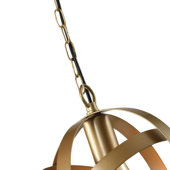 1 - Light Champagne Gold Pendant Light #MX21016