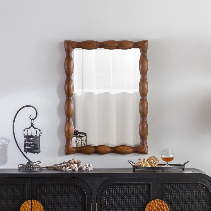 Opulence Solid Wood Rectangle Flat Wall Mirror #25032