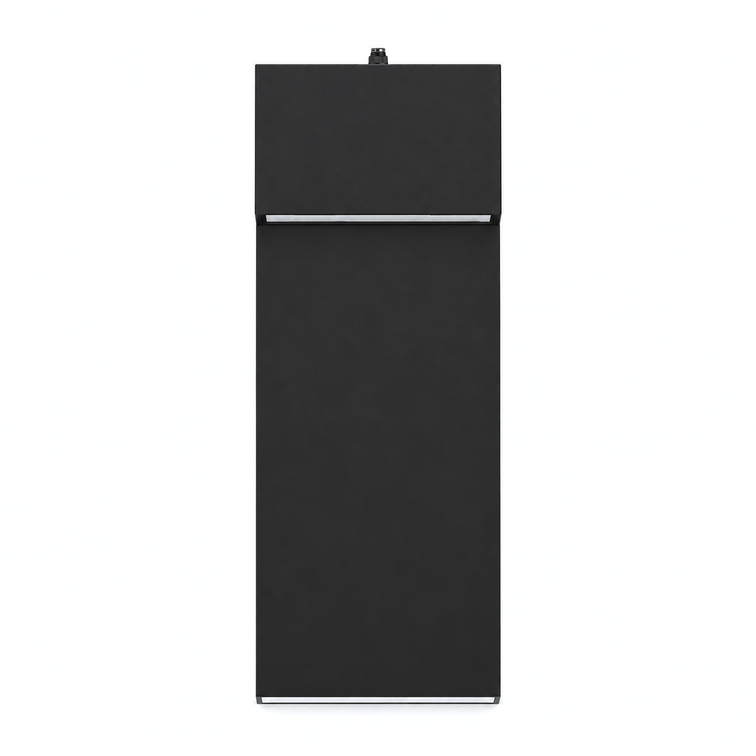 15.1" Modern LED Outdoor Wall Sconce, Dimmable 3000K, Dusk-to-Dawn Sensor, Travertine Stone &amp; Frosted Glass 
