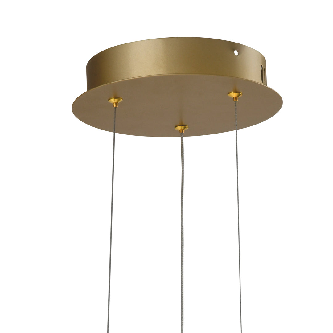 Maxax 3 - Light Unique / Statement Geometric Led Chandelier #MX21041-P3GD