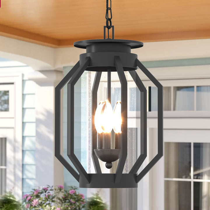 Maxax 3 - Light Outdoor Hanging Lantern #7011