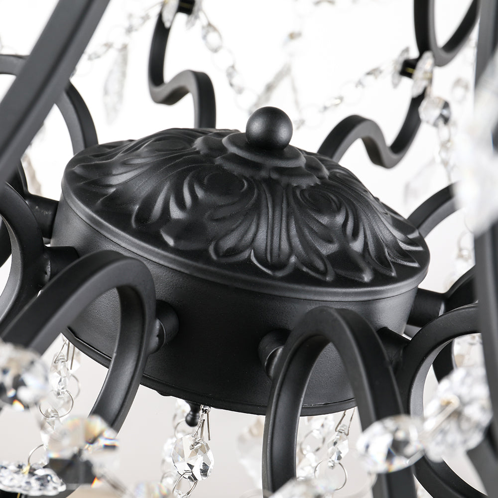 Maxax 10-light Crystal wrought Iron Chandelier #MX19040