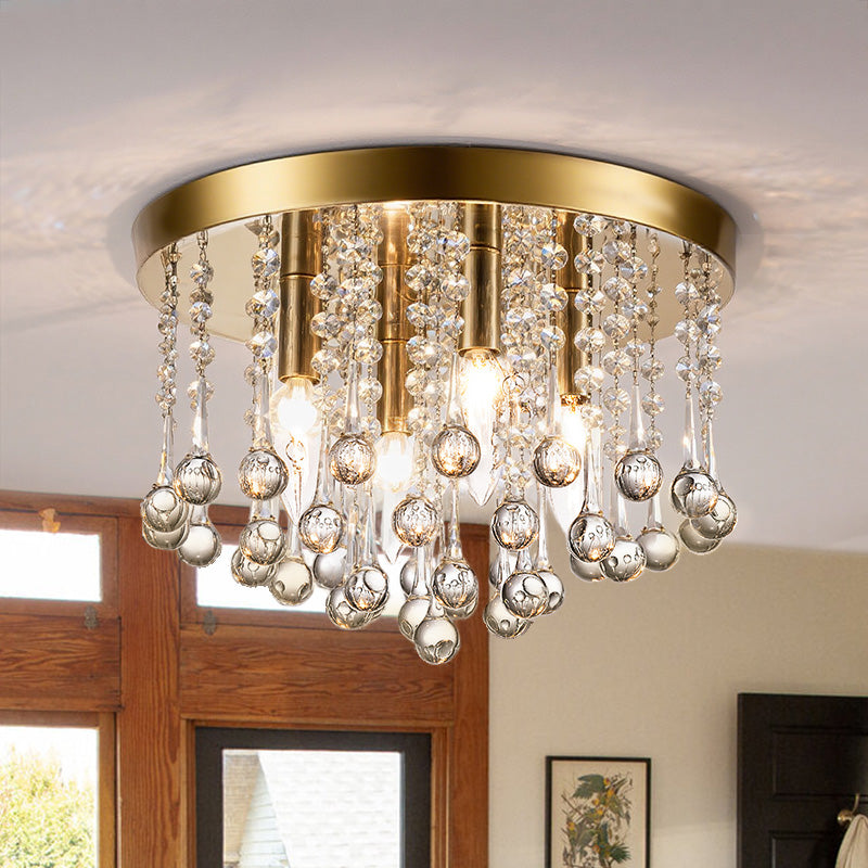 Maxax 4 - Light 11.8in Crystal Pendant Ceiling Lamp #MX19067
