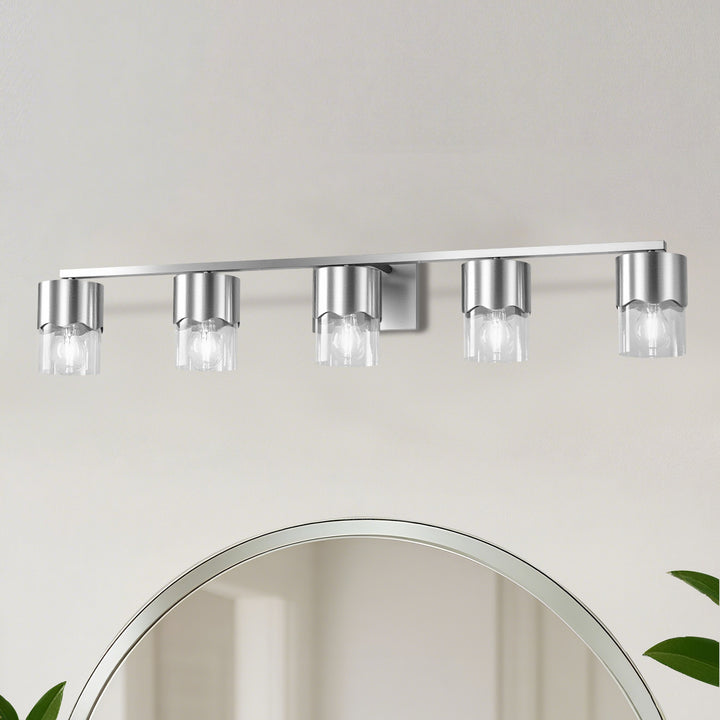 Lumin 3-light Dimmable Vanity Light With Scalloped Metal Shade