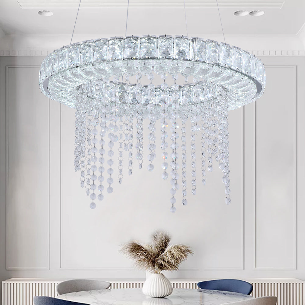 Maxax Ring LED Living Room Crystal Chandelier #YX-07