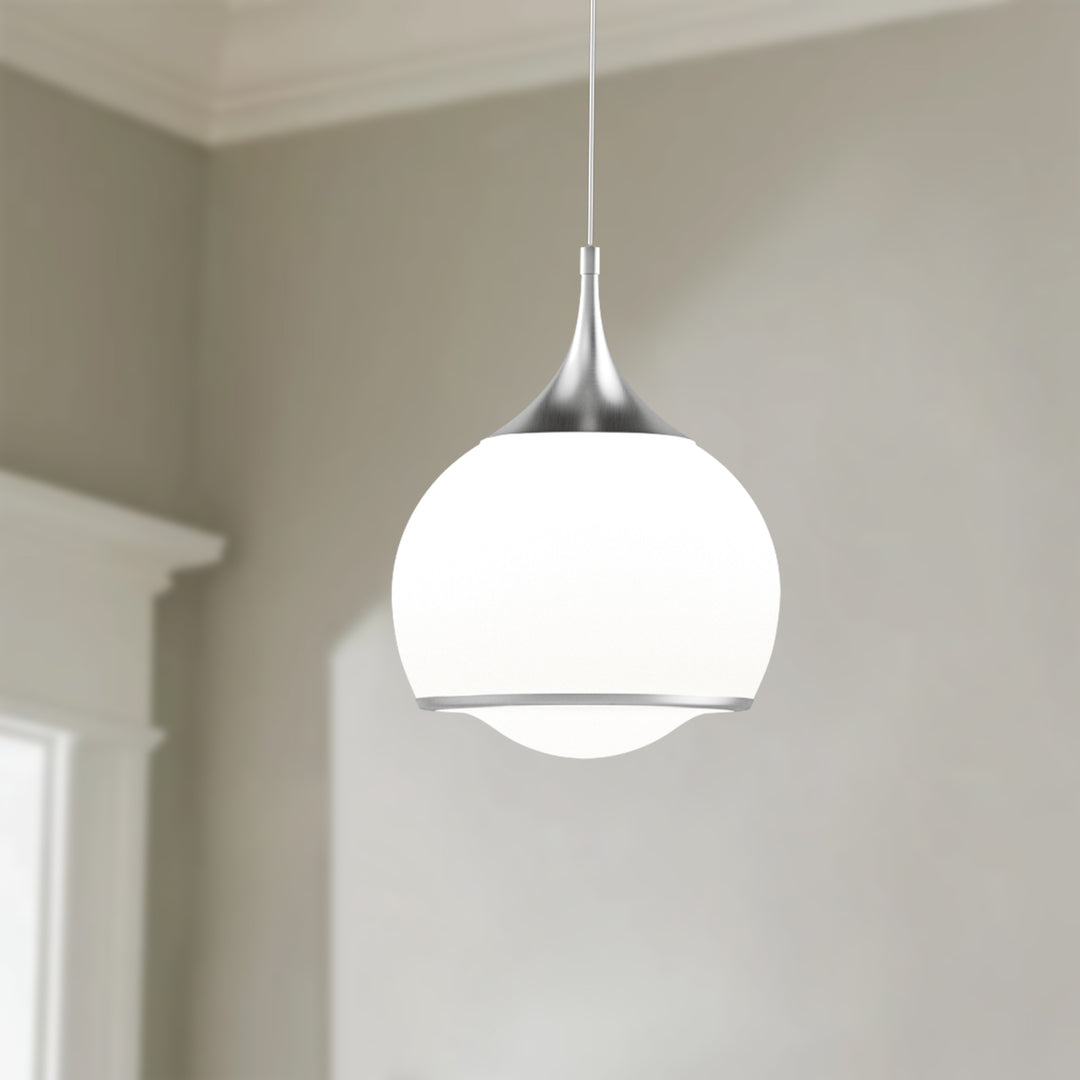 Nimbus 1-light Led Single Glass Pendant For Hallway/kitchen Island #MX21051
