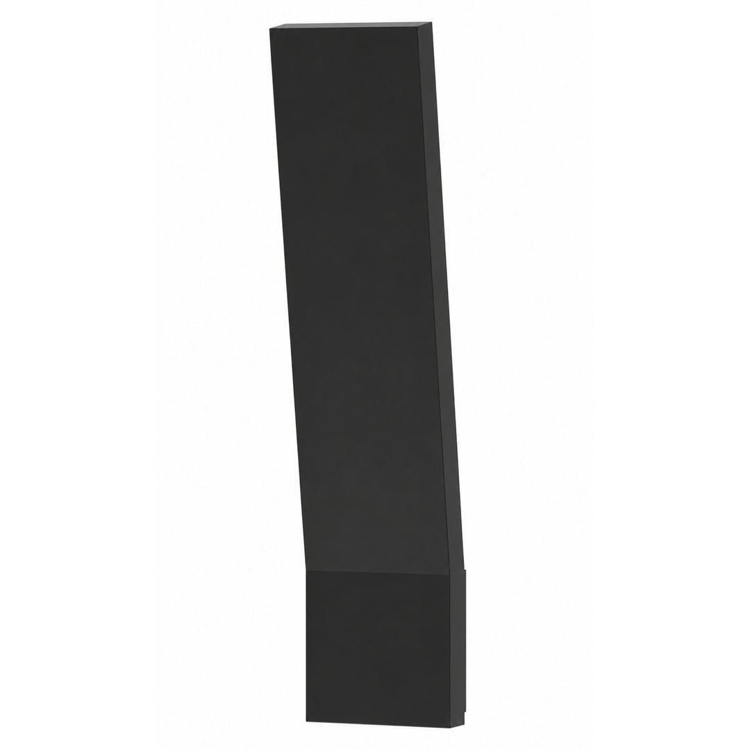 22" Modern LED Outdoor Wall Sconce, Dimmable Up &amp; Down Lighting, Weatherproof Matte Black Iron, Hardwired Porch Light 