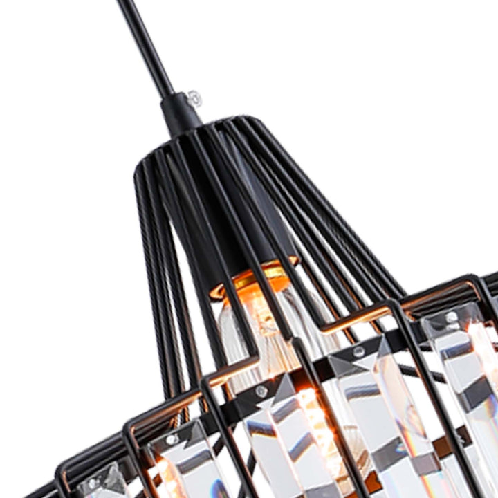 Maxax 1 - Light Single Drum Pendant with Crystal Accents #MX19128