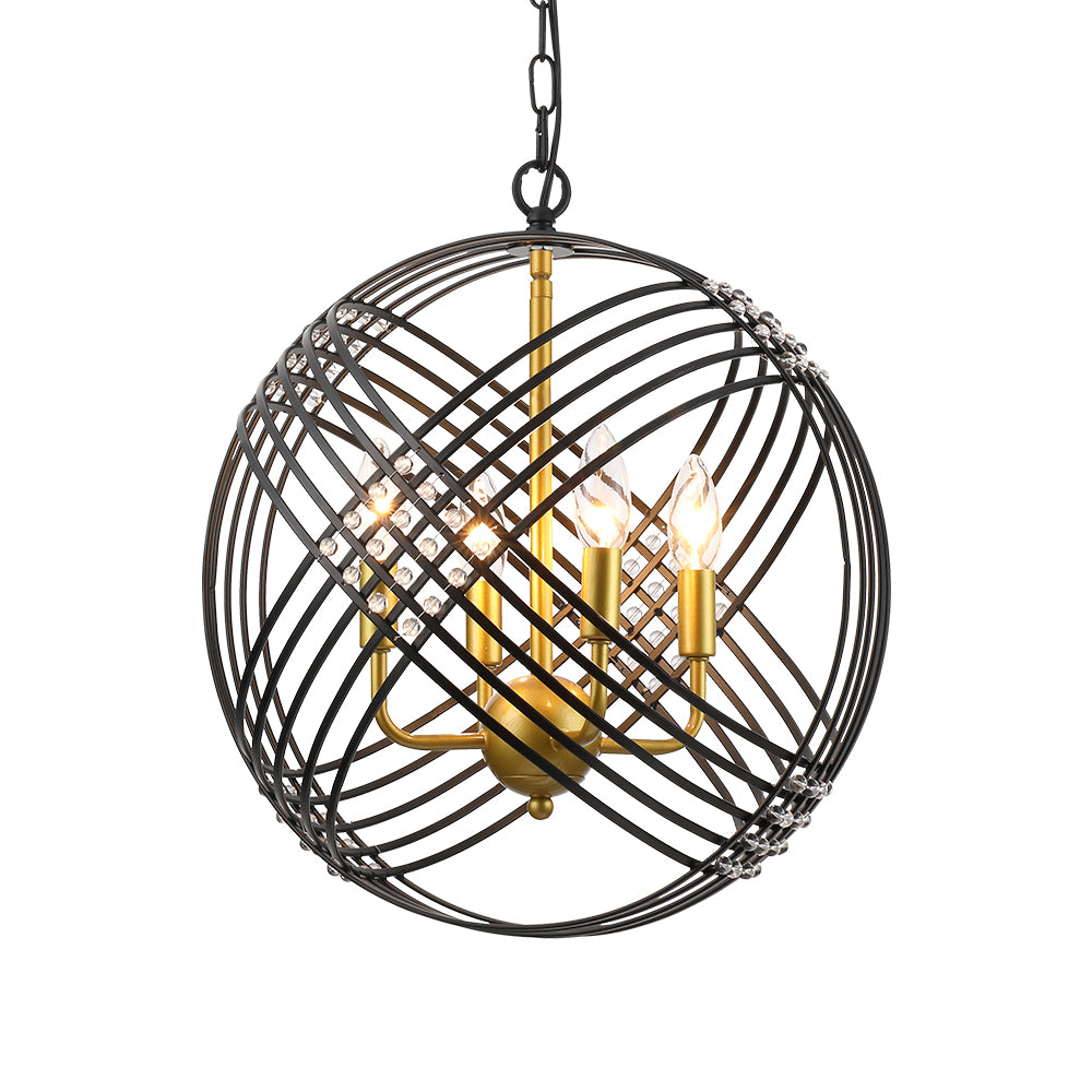 Maxax 4 - Light Unique/Statement Globe Pendant #MX19043-4-P