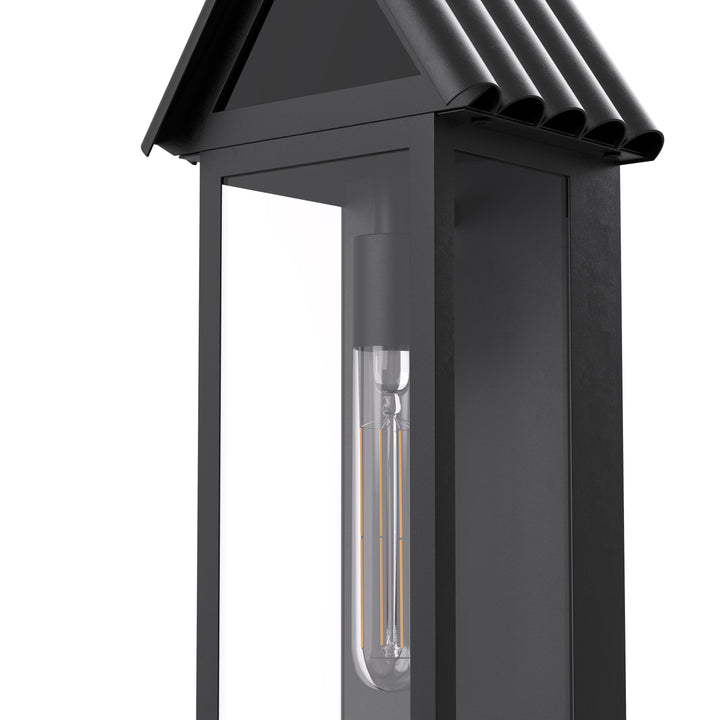 15'' Black Modern Outdoor Wall Sconce #7044