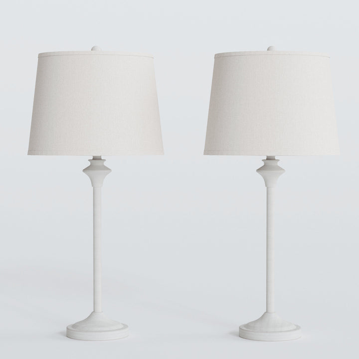 Maxax Metal Buffet Lamp with Oatmeal shade (Set of 2) #T13