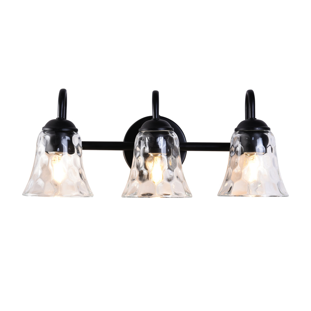 Triple Light Black Finished Vanity Light #29006