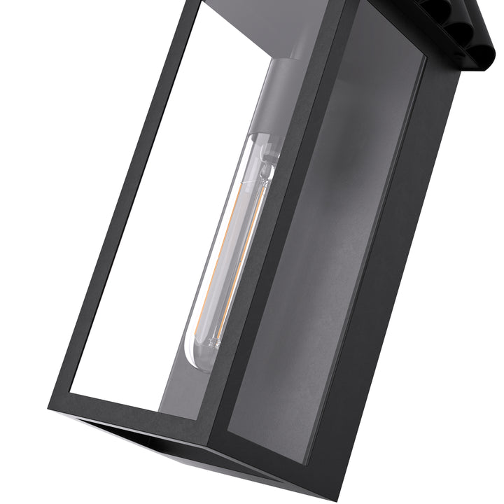 15'' Black Modern Outdoor Wall Sconce #7044