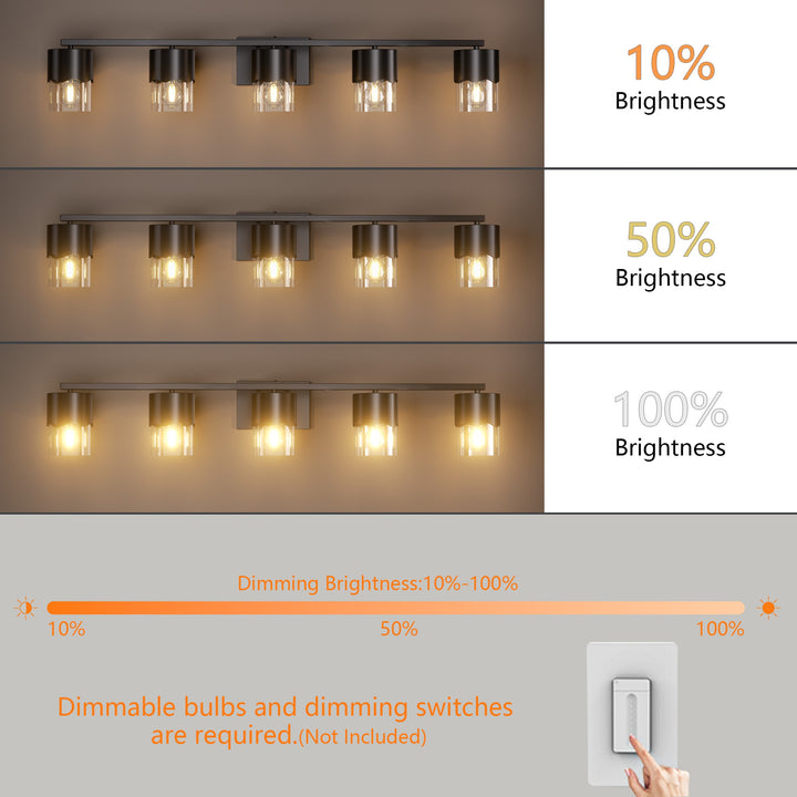 Lumin 3-light Dimmable Vanity Light With Scalloped Metal Shade