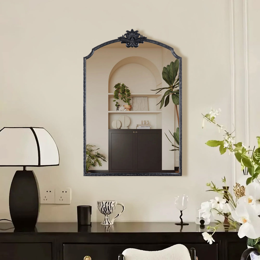 Opulence Vintage Style Metal Flat Decorative Wall Mirror #31003