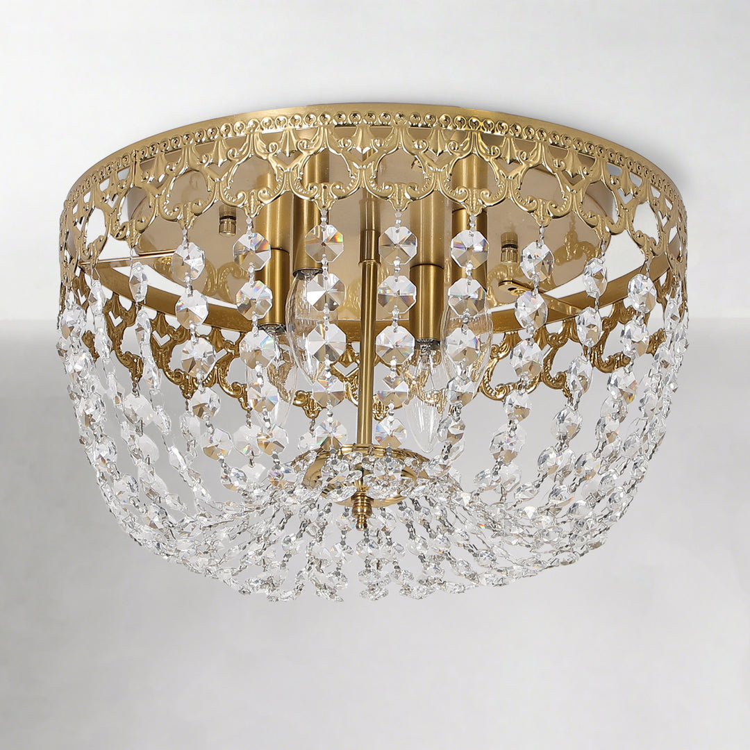 Maxax 4 - Light 15in Simple Bowl Flush Mount Ceiling Light #MX19132