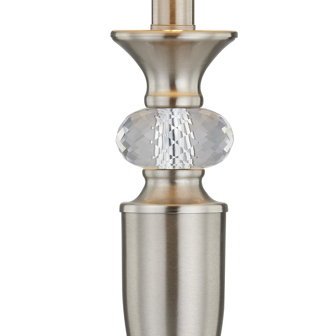 Lustre 27.5'' Crystal/nickel Table Lamp Set #T109