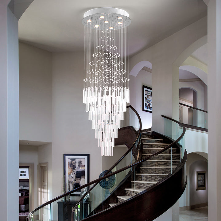 Maxax Luxury Modern Prizm Raindrop Crystal Chandelier #MX16006-C