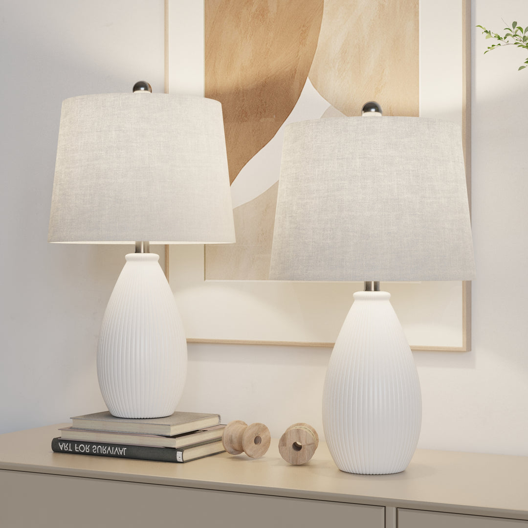 Maxax Ceramic Table Lamp (Set of 2)