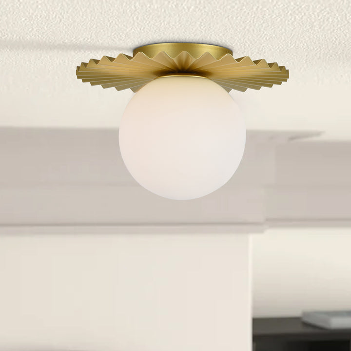 Maxax Glass Flush Mount Ceiling Lamp