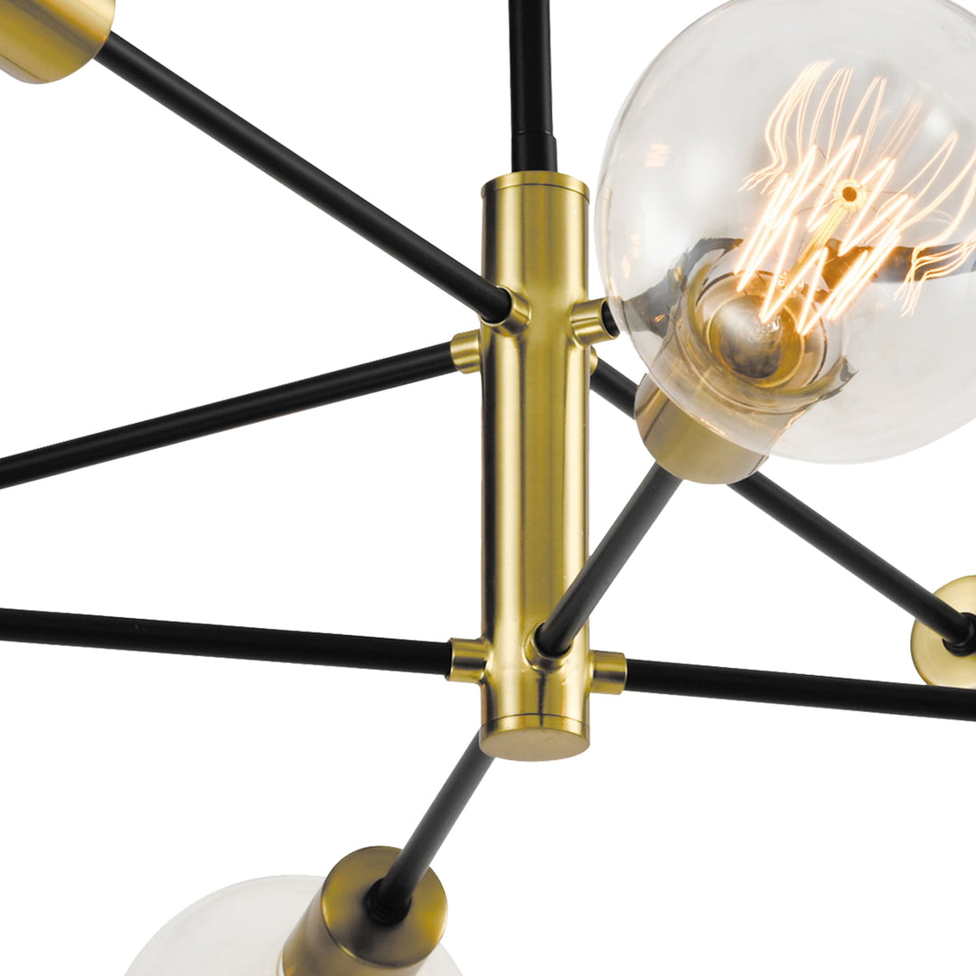 Maxax 8 - Light Unique Statement & Sputnik Modern Linear With Wrought Iron Accents #MX21037-P8