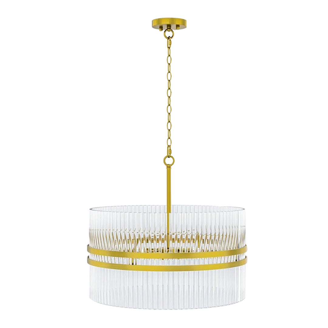 6 - Light Dimmable Drum Chandelier #27003