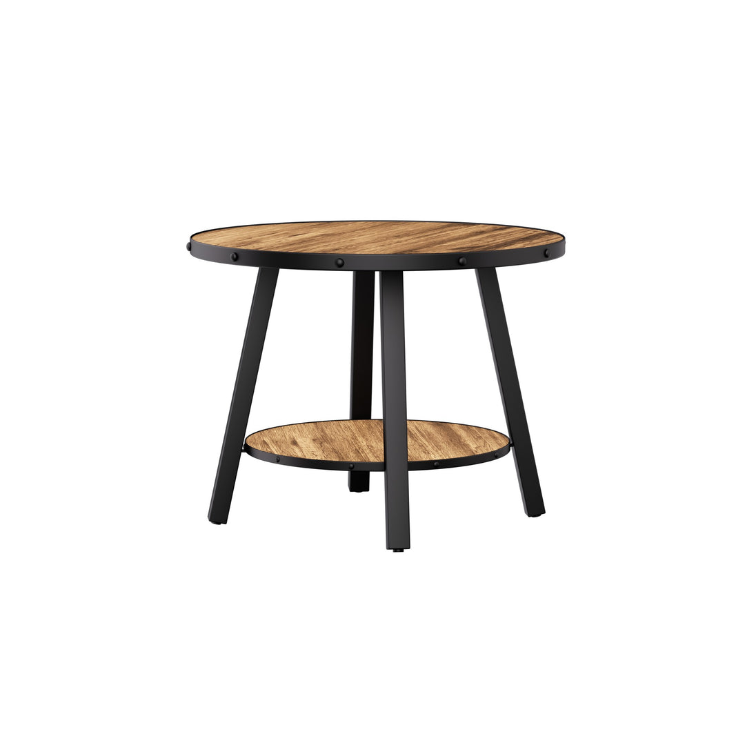 Timeless 23.62'' Vintage Round End Table #30004