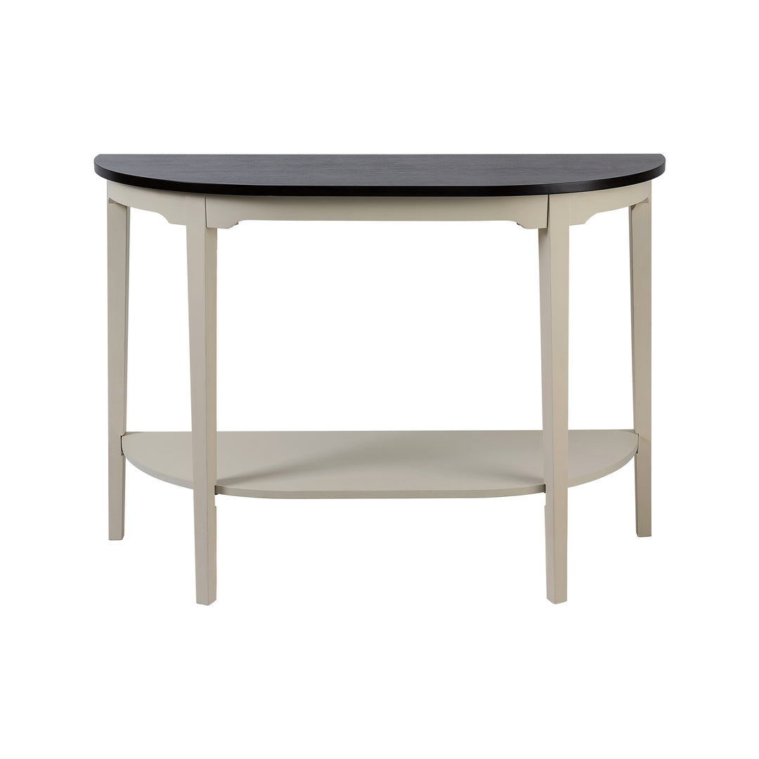 Timeless 31.5'' Round Modern Solid Wood Coffee Table With 2-Tier Shelves #51003