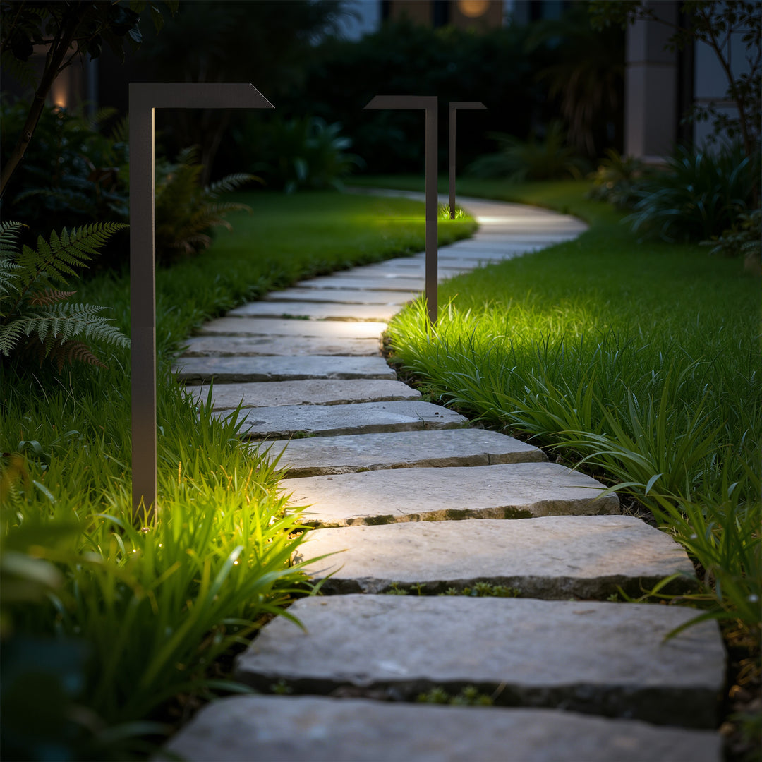 Starlight 19''H LED Black Aluminum 4000k Outdoor Pathway Light with Etched Frosted Glass #UG7096