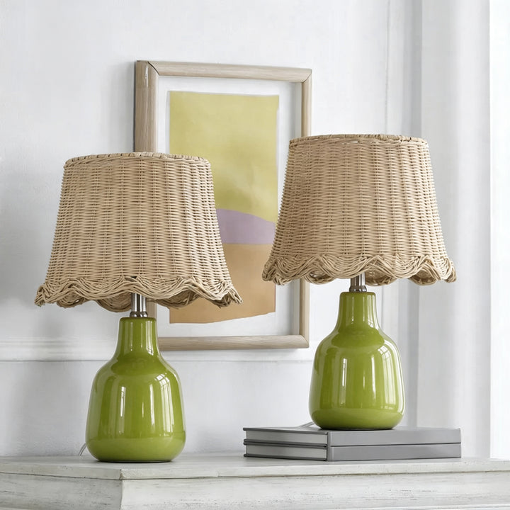 Zenith 16.5" Modern Country Ceramic Table Lamp For Living Room/bedroom #T267