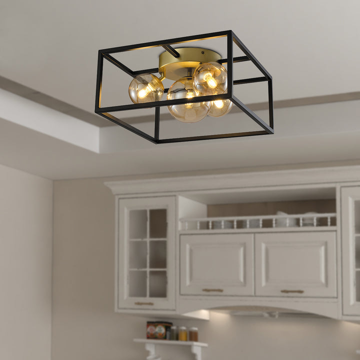 Maxax 4 - Light 15in Square Flush Mount #MX21007