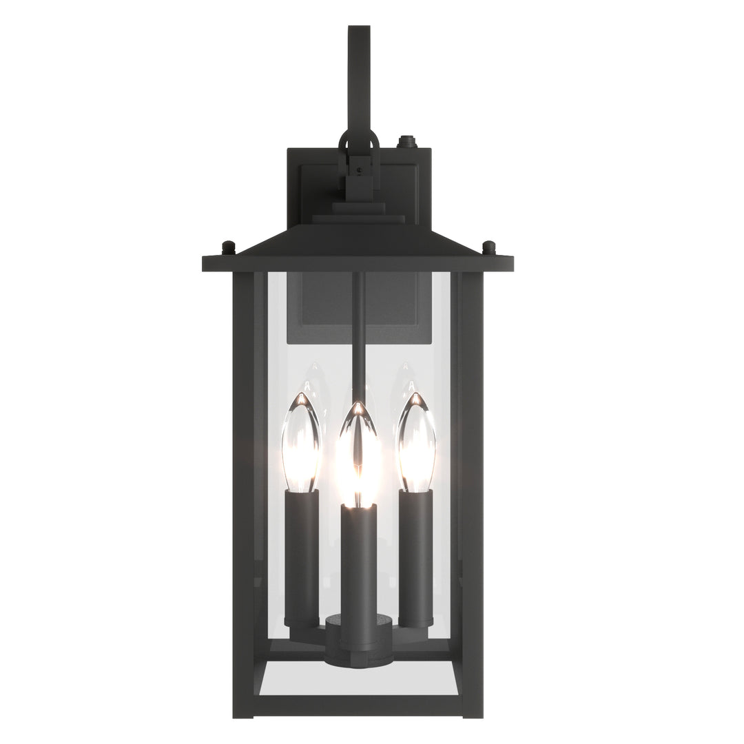 Dusk to Dawn 12.5" Outdoor Wall Sconce, Exterior Wall Light Fixture, Matte Black Porch Light Outdoor, Outside Wall Mount Lantern for House Garage Doorway (Bulb Include) #7004
