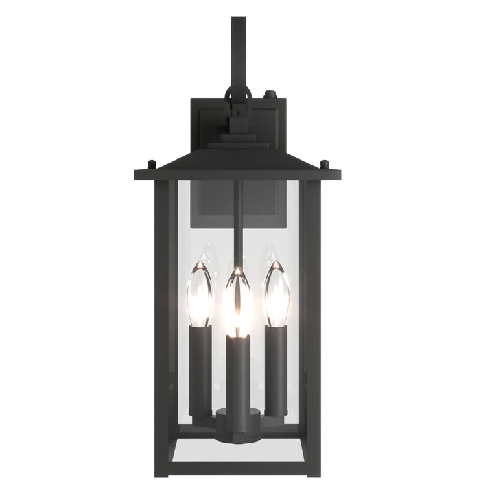 Dusk to Dawn 12.5" Outdoor Wall Sconce, Exterior Wall Light Fixture, Matte Black Porch Light Outdoor, Outside Wall Mount Lantern for House Garage Doorway (Bulb Include) #7004